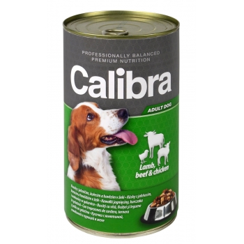 Calibra Dog Conserva Beef and Lamb and Chicken in Jelly 1240 g (conserva) imagine 2022