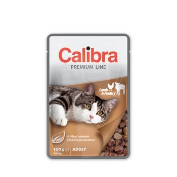 Calibra Cat Pouch Premium Adult Lamb and Poultry 100 g 100 imagine 2022