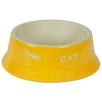 Castron Ceramic pentru Pisici Kerbl, 200 ml, Diferite Culori imagine