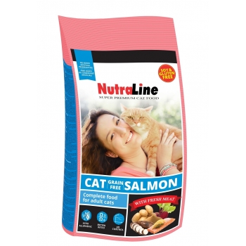 Nutraline Cat Grain Free Somon, 10 kg