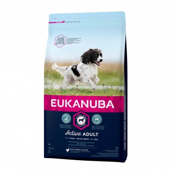 Eukanuba Adult Small & Mediu cu Pui, 12 kg Eukanuba imagine 2022