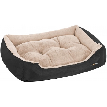 FEANDREA, pat câini și pisici, M, pernă detașabilă cu 2 fețe, negru, 70 x 55 x 21 cm pentruanimale