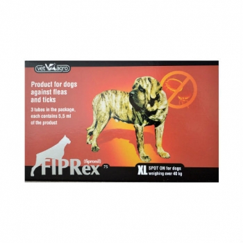 Fiprex Dog, 75 XL, 3 pipete imagine