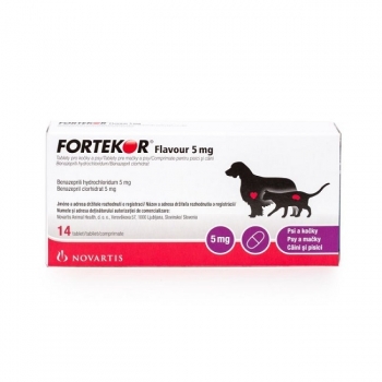 Fortekor 5 mg (5-20 kg), 14 tablete Novartis imagine 2022