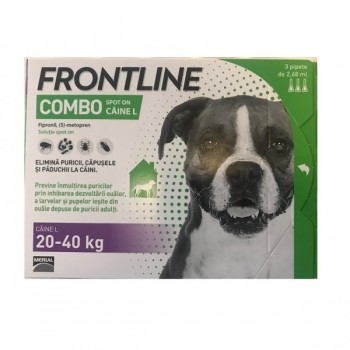 Frontline Combo L Caine 20 - 40 kg, 3 pipete