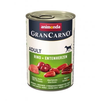 GRANCARNO, vită si inimă, conservă hrană umedă câini, (in aspic), 400g Grancarno imagine 2022