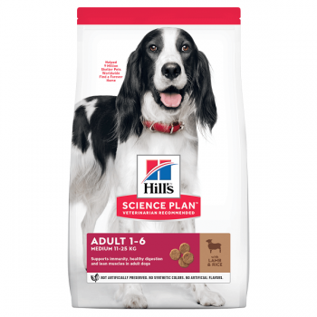Hill's SP Canine Adult Medium Lamb&Rice, 14 Kg imagine