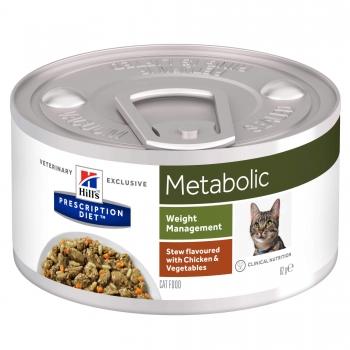 Hill’s PD Feline Metabolic Chicken & Veggie Stew, 82 g Chicken