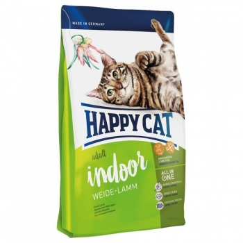 Happy Cat Adult Indoor, Miel de Ferma, 10 kg imagine