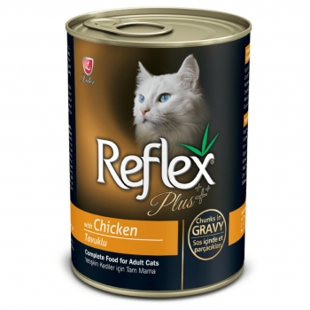 Hrana Umeda Reflex Plus Cat cu Pui in Sos, 400 g imagine