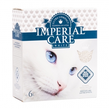 IMPERIAL CARE White, asternut igienic bentonita pisici, iasomie, 6L pentruanimale