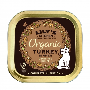 Lily’s Kitchen Pisica Adult Organic cu Curcan, 85 g pentruanimale