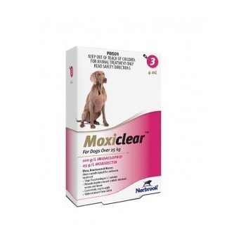 Moxiclear Caine Spot-On XL 4 ml 25-40 kg 3 pipete imagine