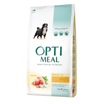 OPTIMEAL Adult L-XL, Pui, pachet economic hrană uscată câini, 20kg x 2