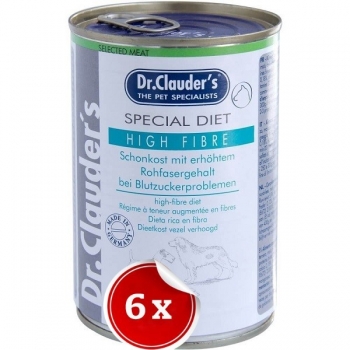 Conserve 6 Conserve Dr. Clauder’s Diet Dog High Fibre, 400 g Dr. Clauder's imagine 2022