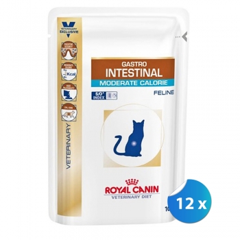Royal Canin Gastro Intestinal Cat Moderate Calorie, 12 x 85g pentruanimale.ro imagine 2022
