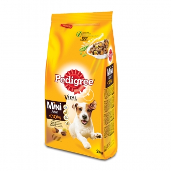 PEDIGREE Vital Protection Mini Adult, Pui și Legume, hrană uscată câini, 2kg Pedigree imagine 2022