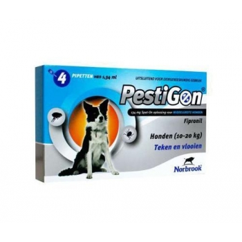 Pestigon Dog M, 10-20 kg, 4 pipete imagine