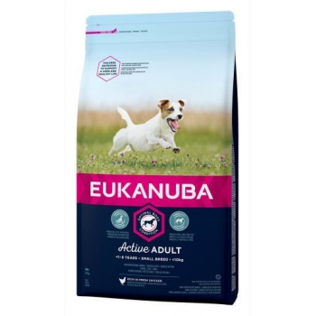 Eukanuba Adult Small cu Pui, 15 kg imagine