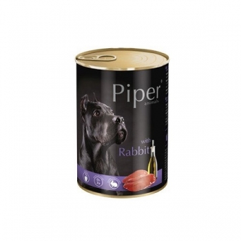 Pachet Piper Adult Dog cu Carne de Iepure, 6x400 g