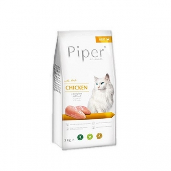 Piper Adult Cat Hrana Uscata cu Pui, 3 kg imagine