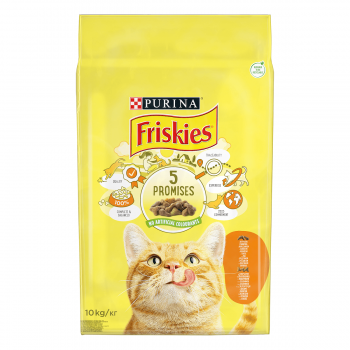 PURINA Friskies Adult, Pui cu Legume, pachet economic hrană uscată pisici, 10kg x 2 Friskies imagine 2022