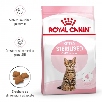 ROYAL CANIN Kitten Sterilised, hrană uscată pisici sterilizate junior, 2kg 2kg