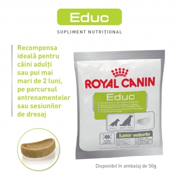 Royal Canin Educ, pachet economic recompense hipocalorice câini, 50g x 10 pentruanimale