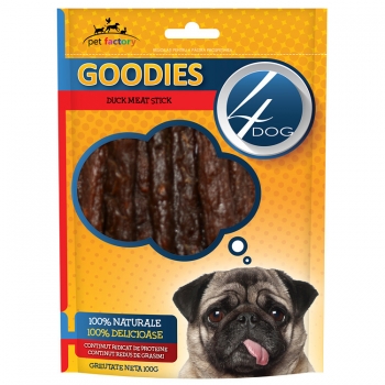 Recompense 4Dog Goodies Duck Meat Stick, 100 g imagine