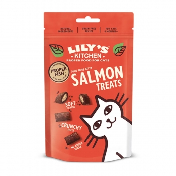 LILY’S KITCHEN Salmon Treats, recompense fară cereale, pisici, Somon, 60g