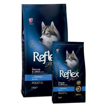 Reflex Plus Dog Adult cu Somon, 15 kg imagine