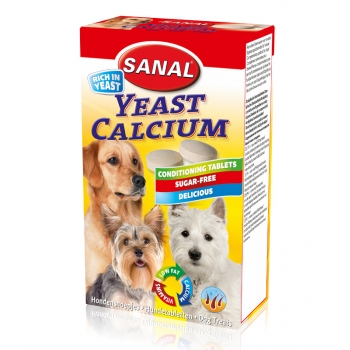 Sanal Dog Yeast Calcium 100 pentruanimale.ro imagine 2022