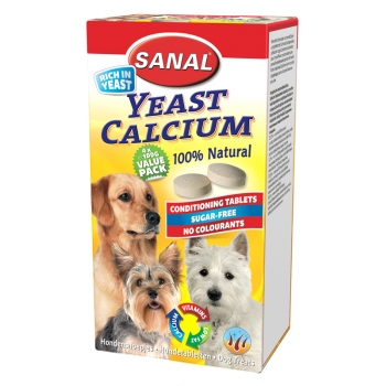 Sanal Dog Yeast Calcium 400 gr pentruanimale.ro imagine 2022