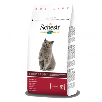Schesir Cat pentru Pisici Sterilizate si Supraponderale 400 g 400