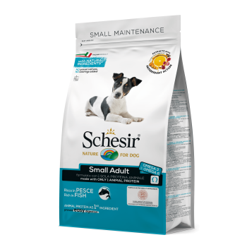 Schesir Dog Adult Small cu Peste, 800 g imagine