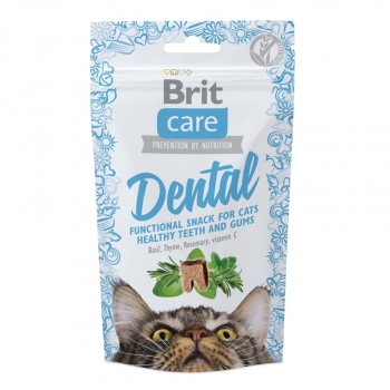Brit Care Cat Snack Dental 50 g imagine