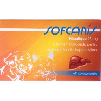 Sofcanis Hepatique 25 mg x 60 comprimate pentruanimale.ro imagine 2022