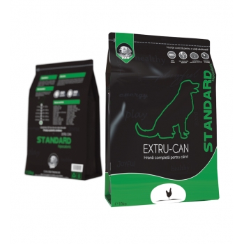 EXTRU-CAN Standard Hipocaloric, XS-XL, Pasăre, hrană uscată câini, 10 kg Extru-can imagine 2022