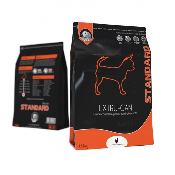 EXTRU-CAN Standard, XS-S, hrană uscată câini, 4kg Extru-can imagine 2022