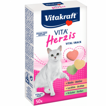 Vitakraft Cat Vita Herzis 50 Tablete, 30 g imagine
