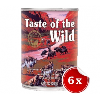 Pachet Conserve Taste of The Wild SouthWest Canyon, 6x390 g imagine