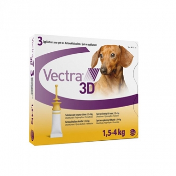 Vectra 3D Dog, 1.5-4 kg, 3 pipete imagine