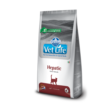 Vet Life Natural Diet Cat Hepatic 2 kg imagine