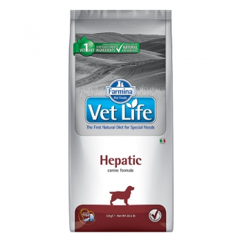 Vet Life Natural Diet Dog Hepatic 12 kg pentruanimale.ro