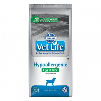 Vet Life Natural Diet Dog Hypoallergenic Egg and Rice 2 kg imagine