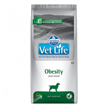 Pachet 2 x Vet Life Natural Diet Dog Obesity 12 kg