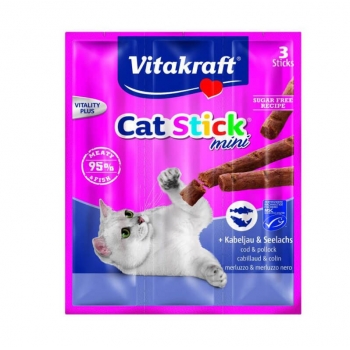 Vitakraft Cat Sticks Cod Si Merluciu, 18 g Cat imagine 2022