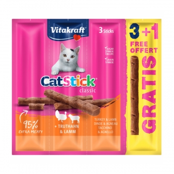 Vitakraft Cat Sticks Curcan și Miel, 3+1 Promo 3+1 imagine 2022