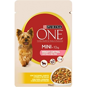 Purina One Dog Mini Weight Control, Curcan si Orez, 100 g imagine