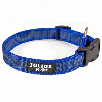 Zgarda IDC Julius K9, Din Nylon, 20 mm, Albastru imagine